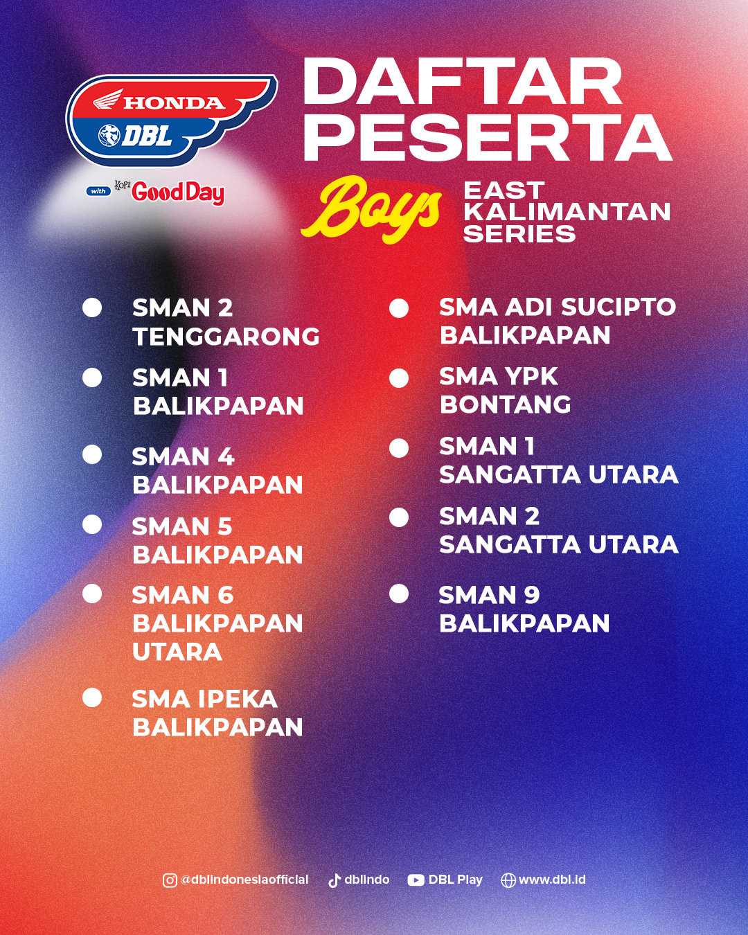 DAFTAR PESERTA BOYS