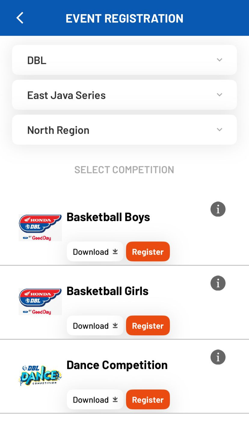 Cara Pendaftaran DBL 2025-2026