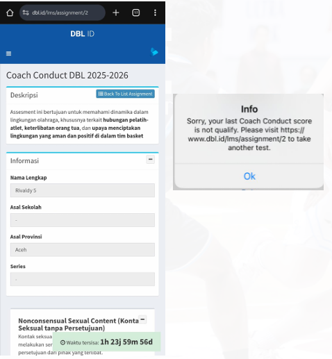 Coach Conduct