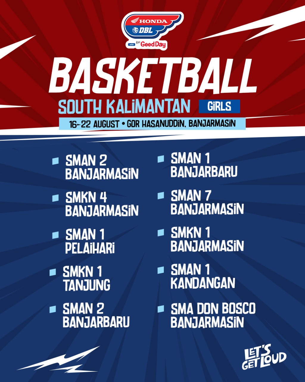 Ini Daftar Sekolah yang Ikut DBL Banjarmasin 2025