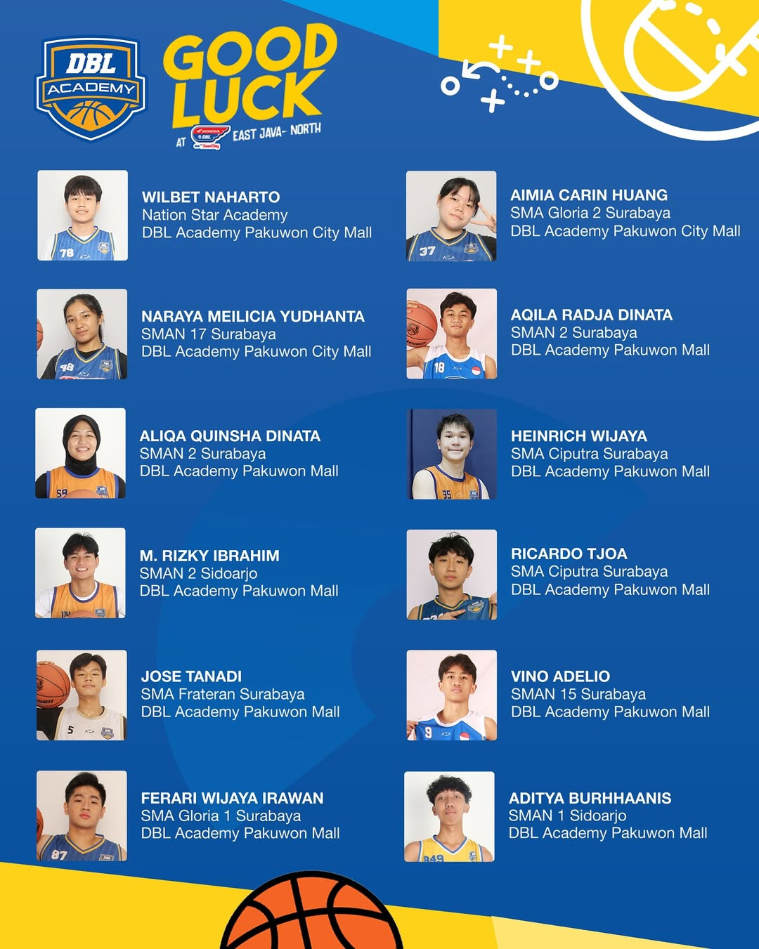 Siswa DBL Academy di DBL Surabaya 2025