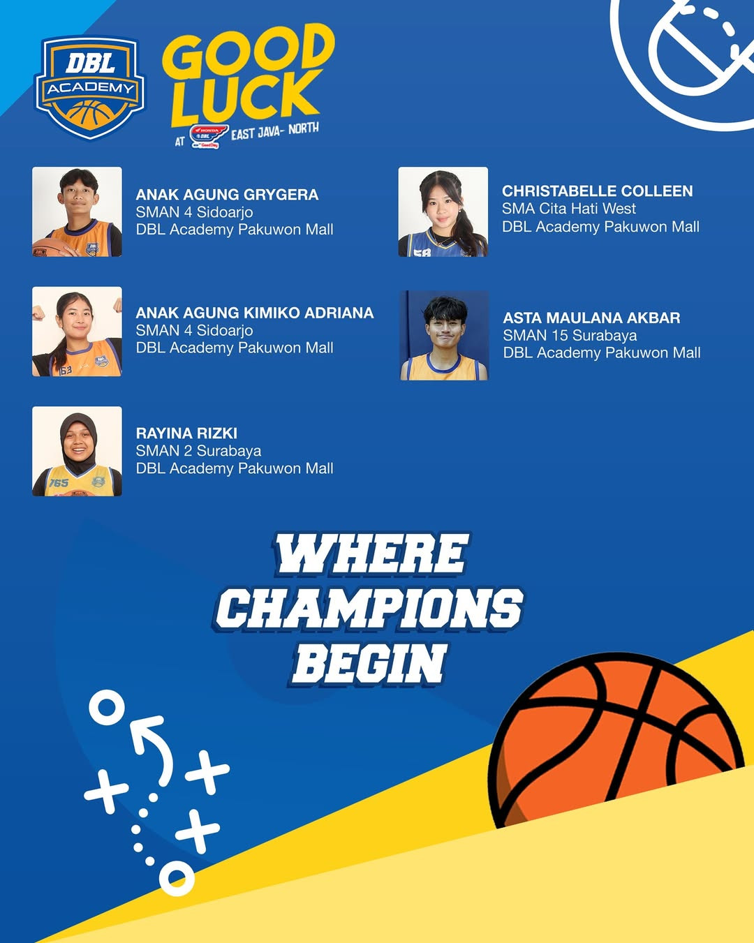 Siswa DBL Academy di DBL Surabaya 2025