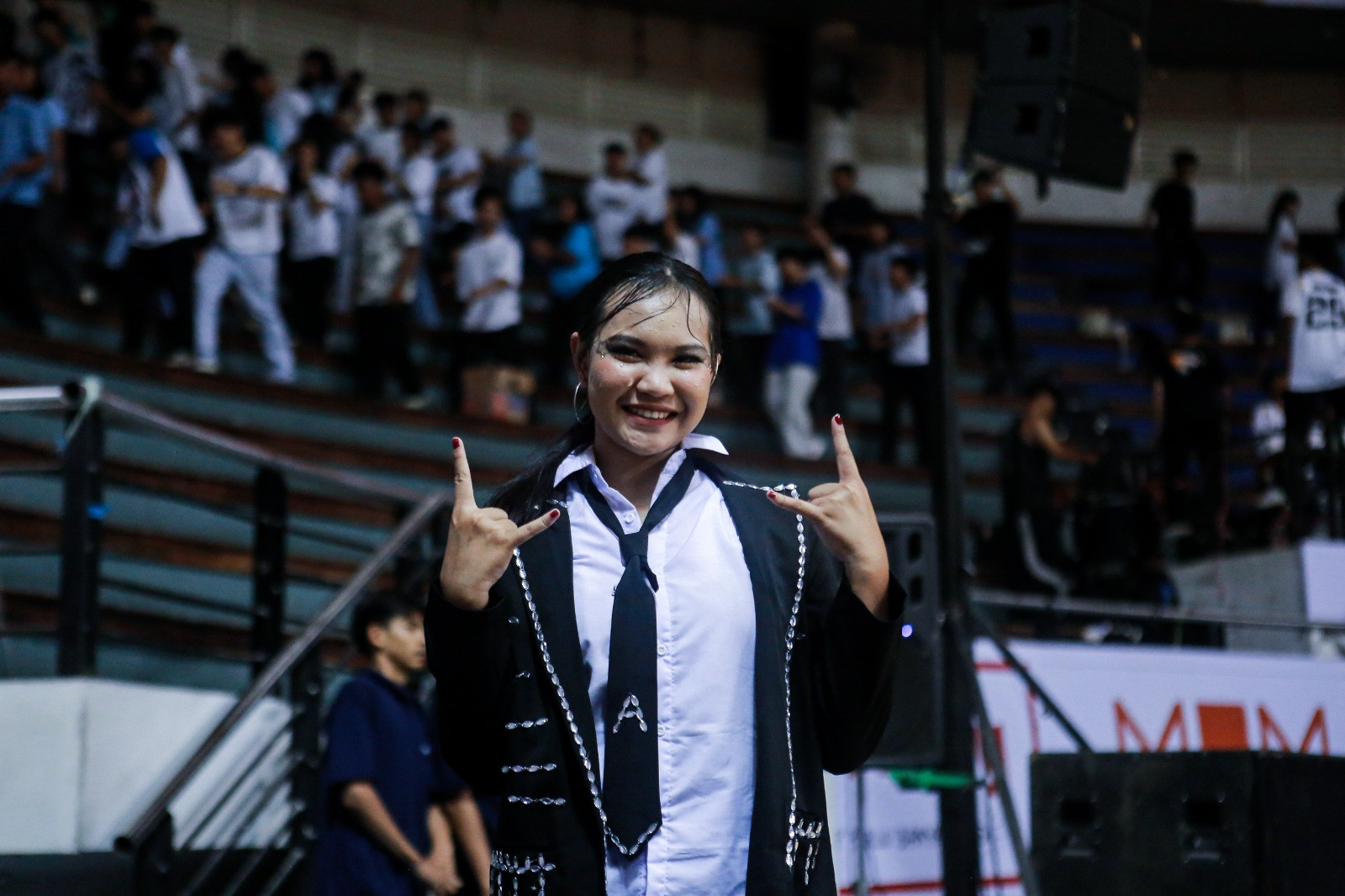 Penampilan Oca saat mengenakan kostum dancenya