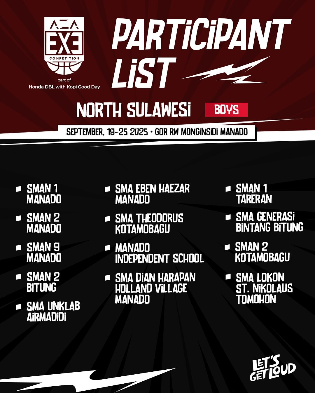 tim putra aza 3x3 competition 2025 north sulawesi