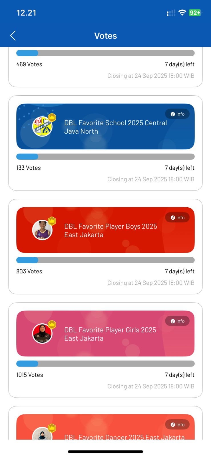 DBL Favorite 2025 East Jakarta 