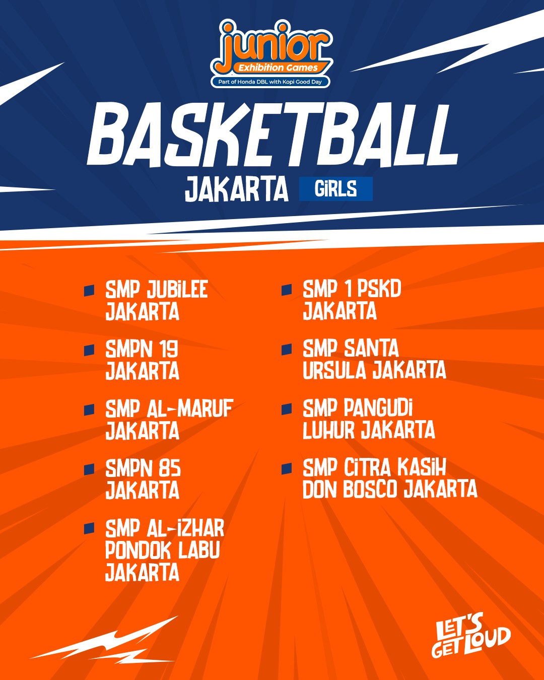 Bagan Junior Exhibition Games 2025 Jakarta (GIRLS)