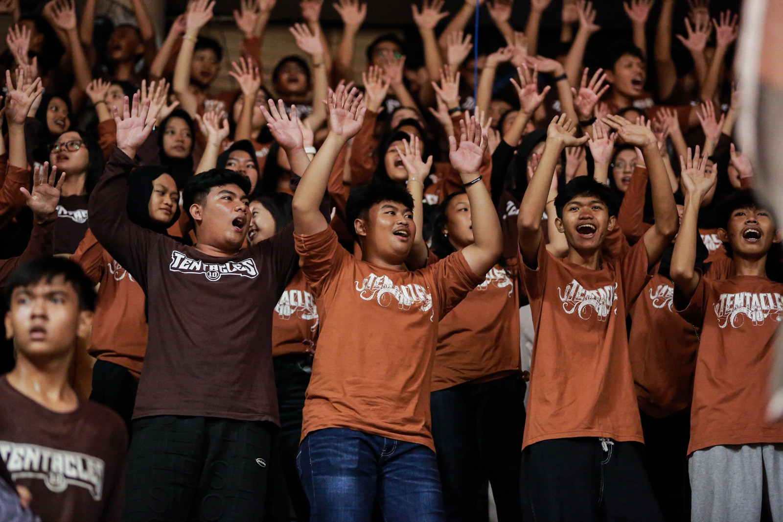 Semangat Tentacles dalam mendukung tim kesayangannya berlaga