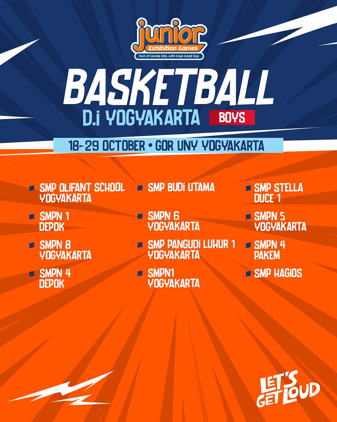 Daftar Tim Junior Exhibition Games 2025 Yogyakarta