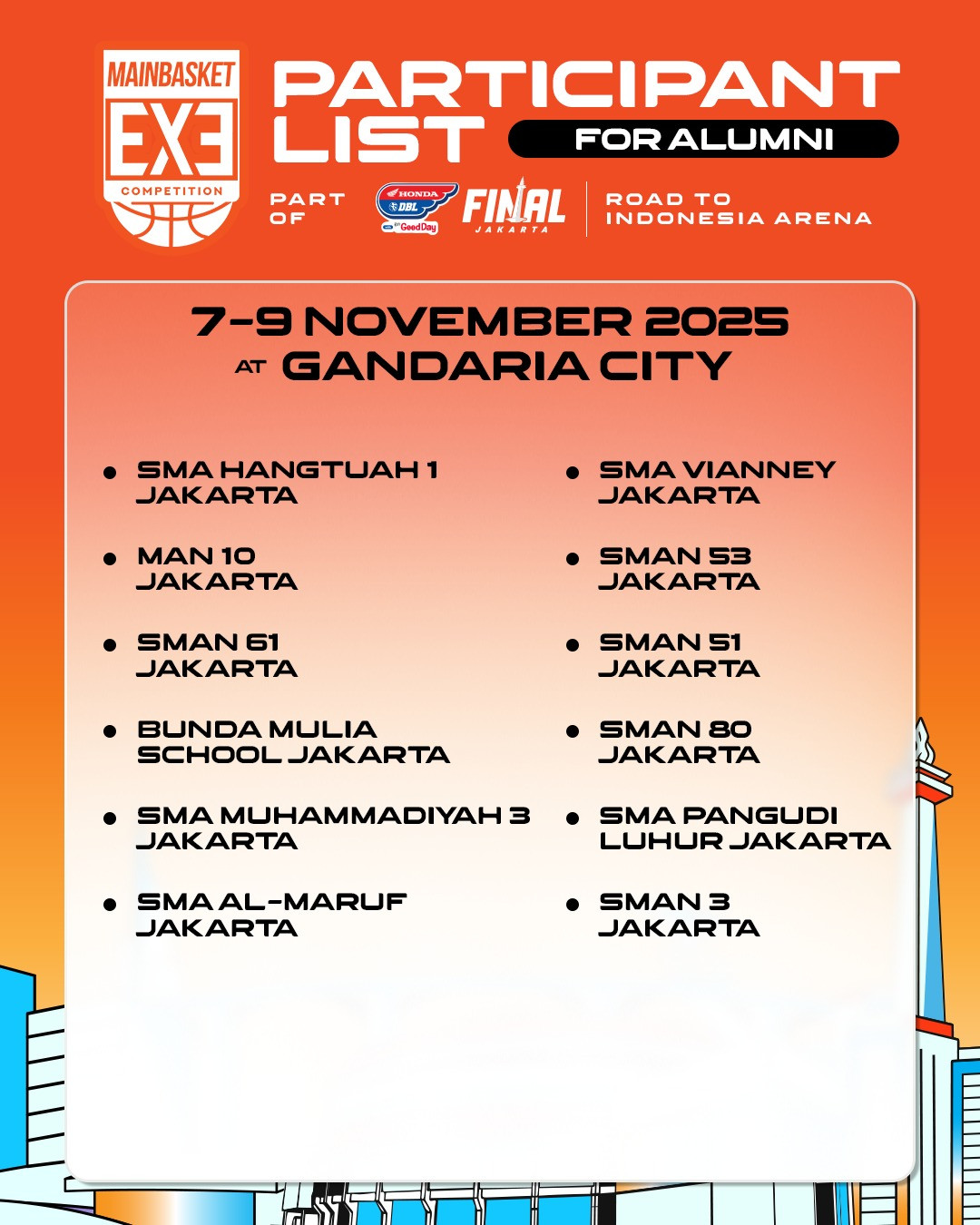 Mainbasket 3X3 Competition 2025 (Alumni)