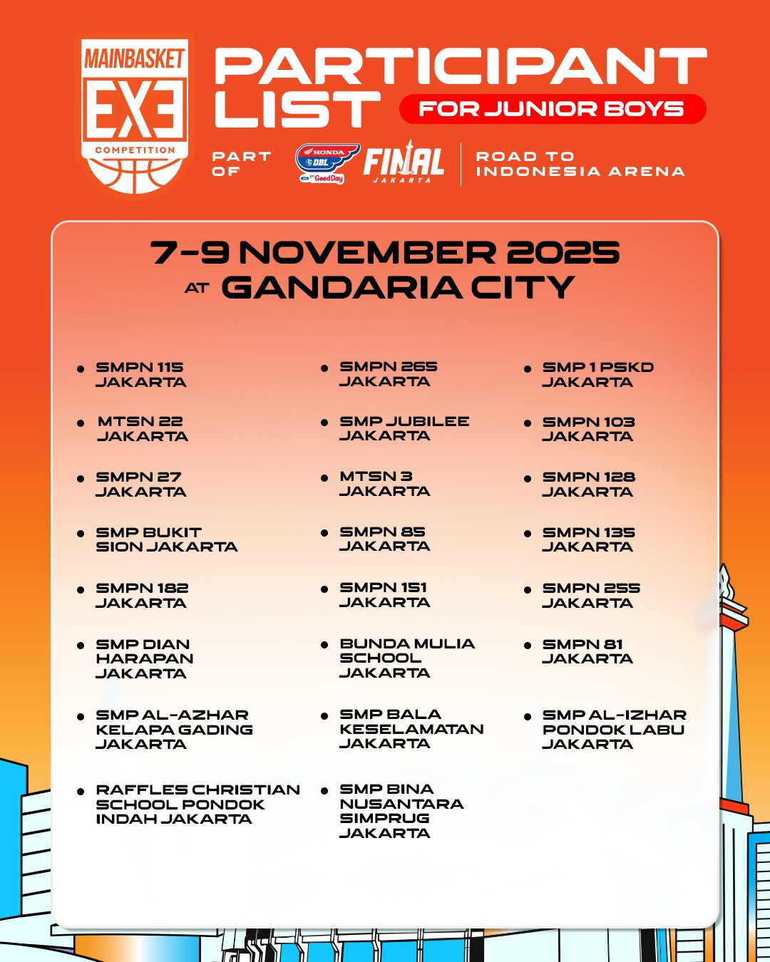 Mainbasket 3X3 Competition 2025 (SMP-Putra)