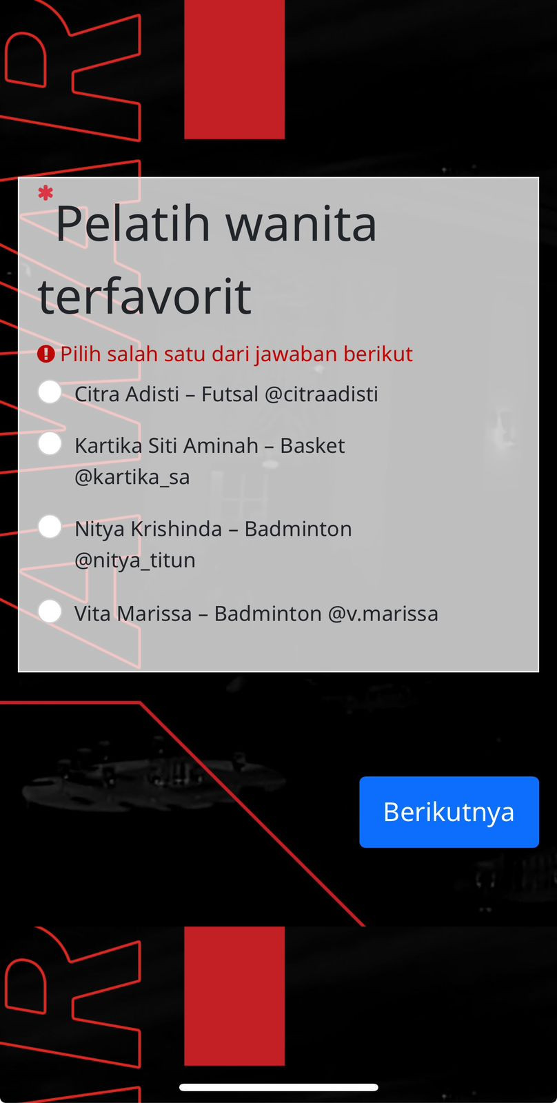 JMTV Awards 2025 - Pelatih Wanita Terfavorit