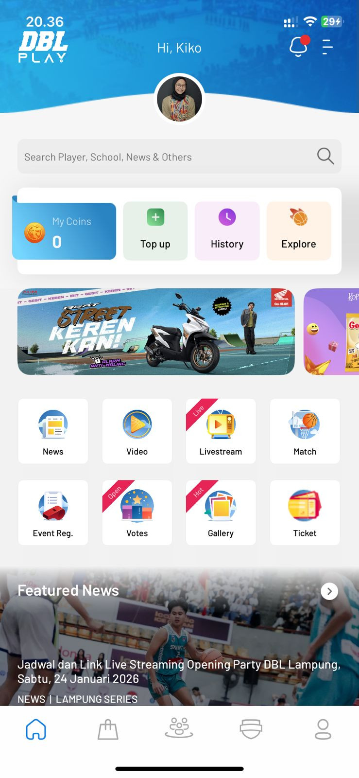 DBL Favorite 2025-2026 Lampung 