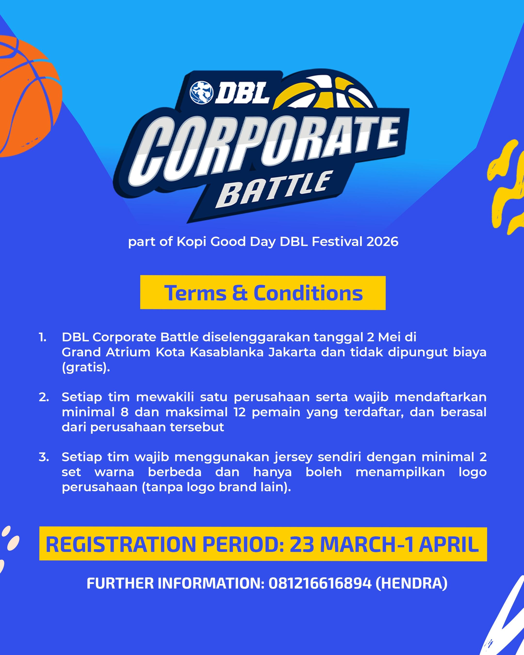 Corporate battle dbl festival 2026