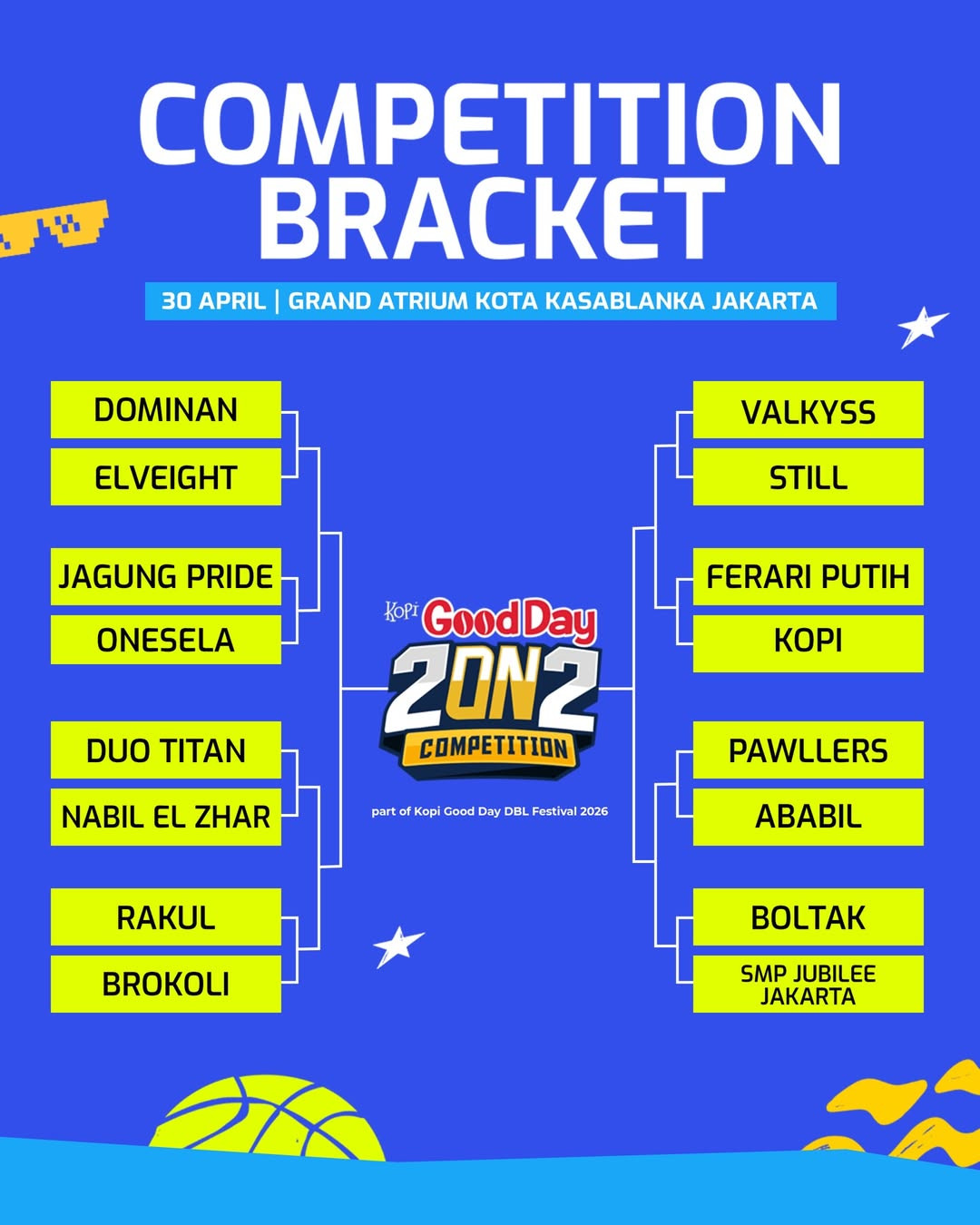 Kopi good day 2on2 competition