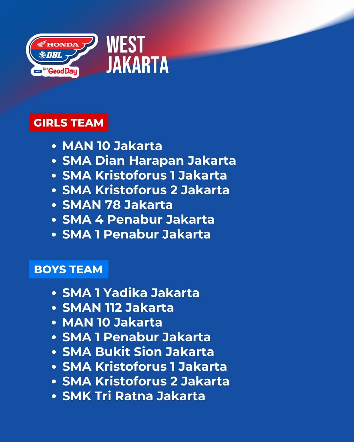 dbl west jakarta 2026