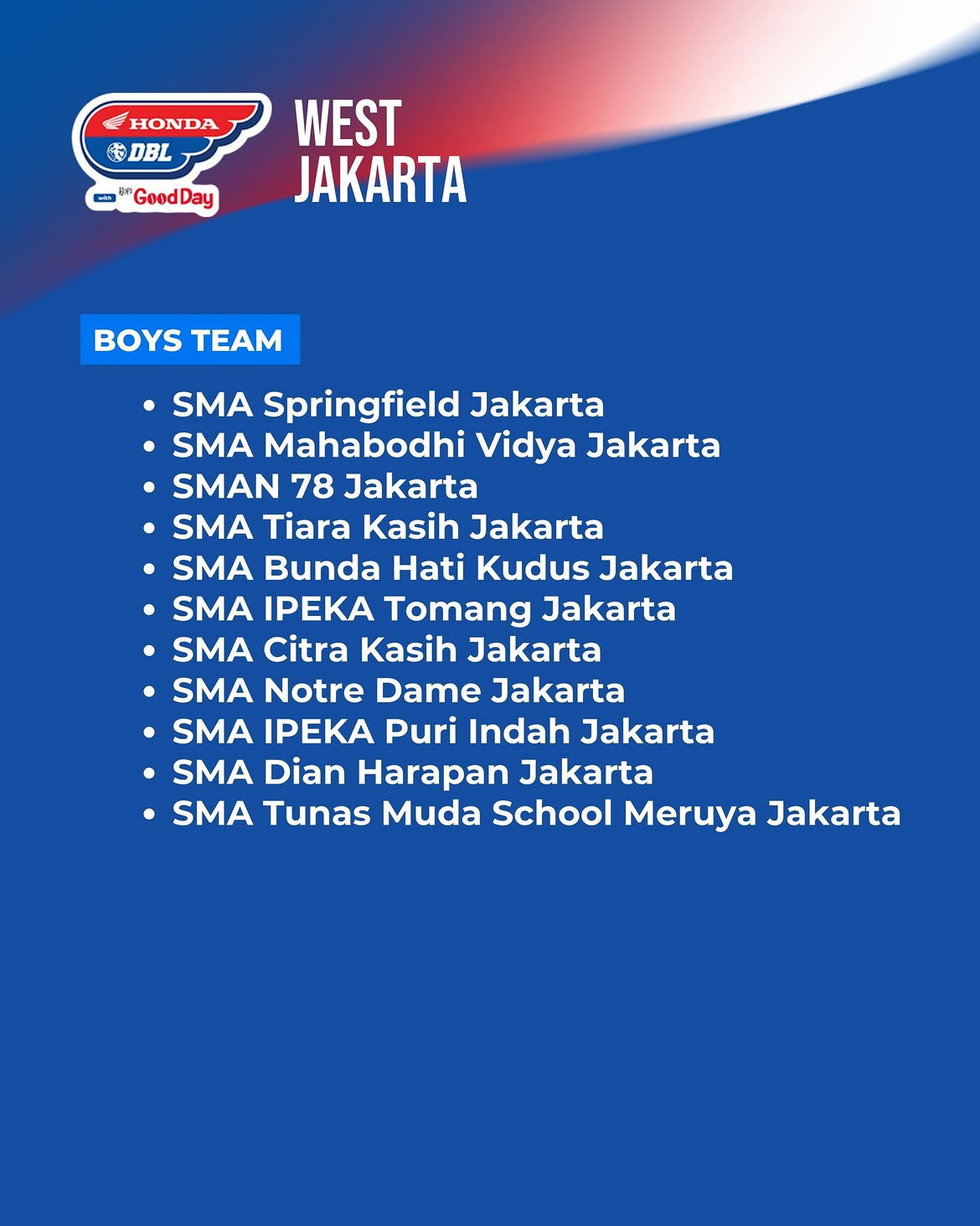 dbl west jakarta 2026