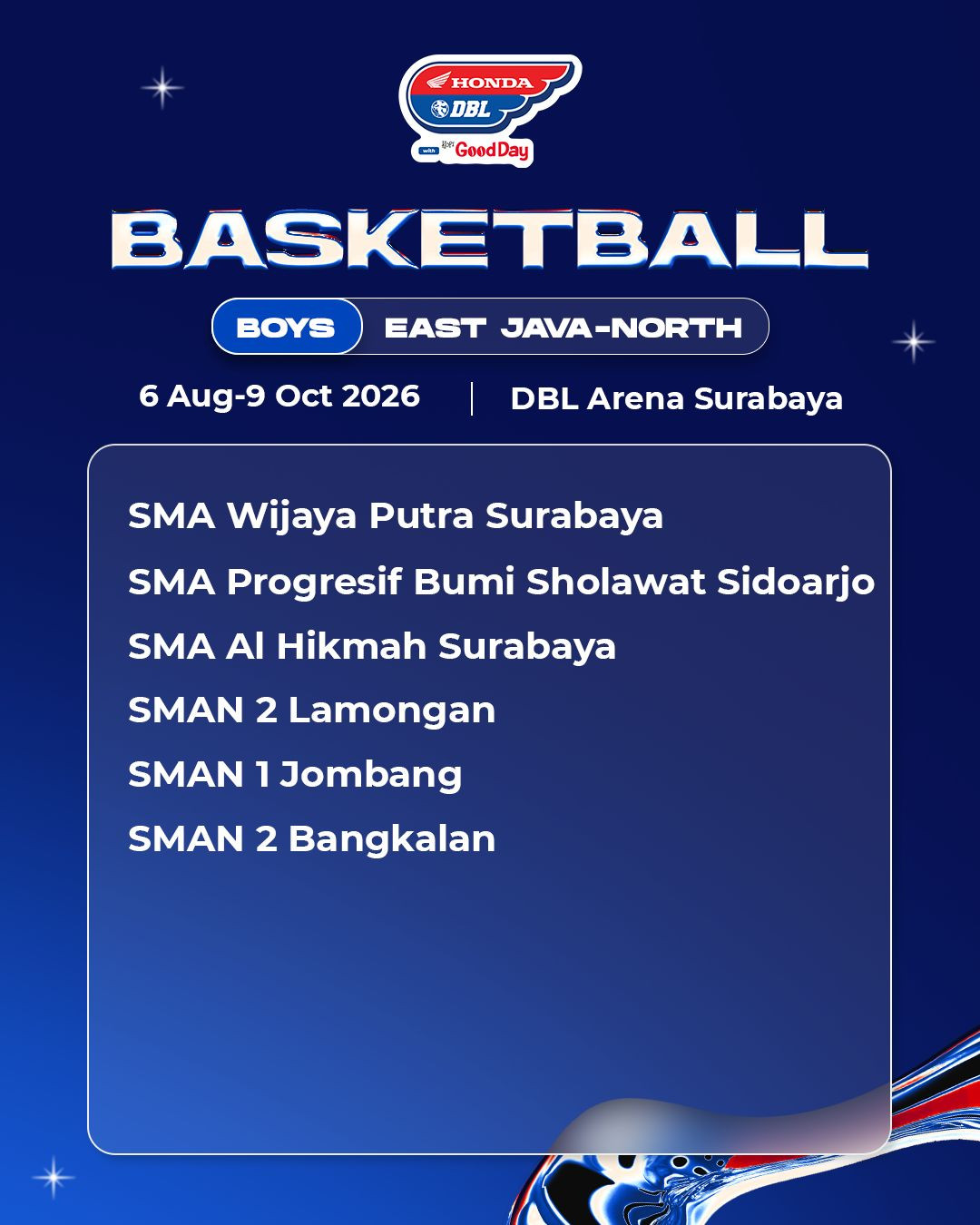 Daftar tim putra