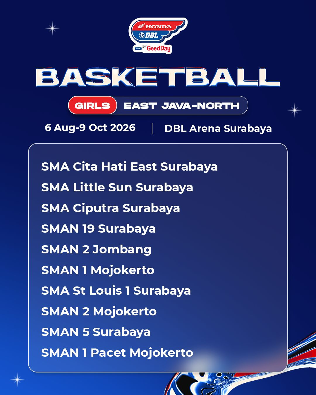 Daftar tim putri
