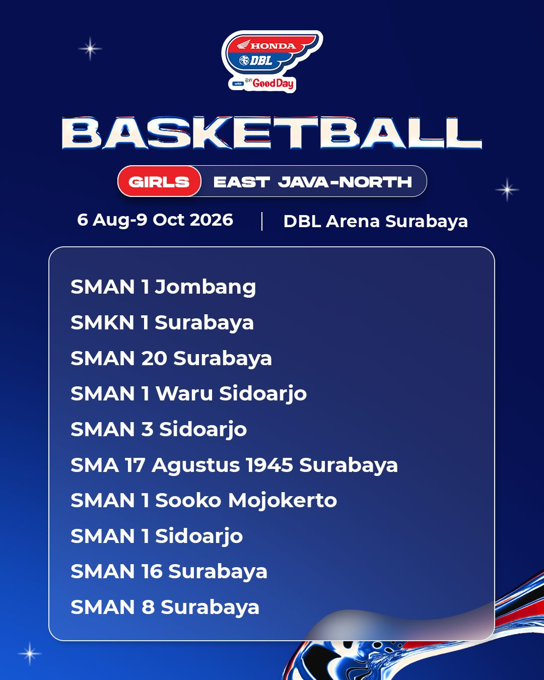 Daftar tim putri