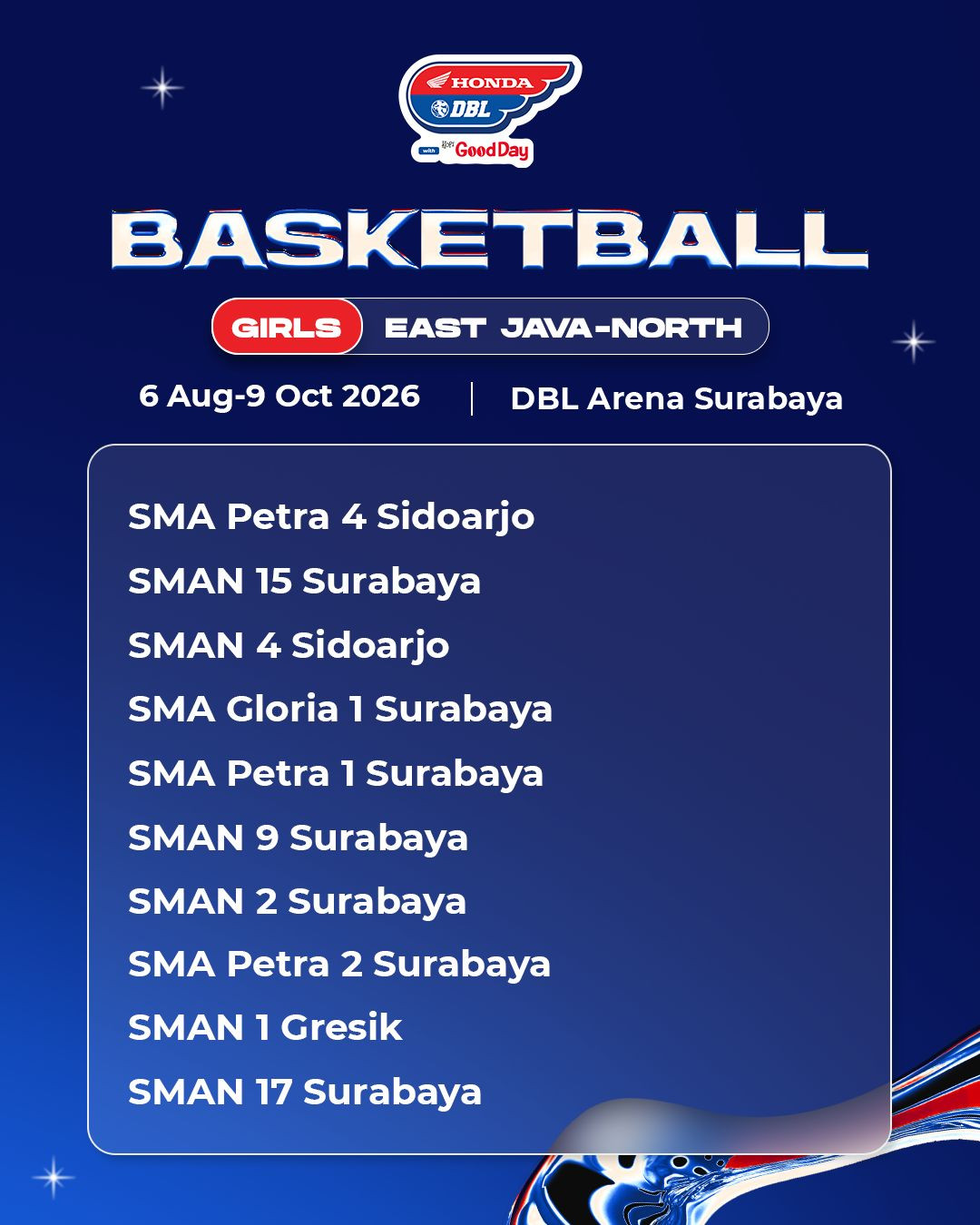 Daftar tim putri
