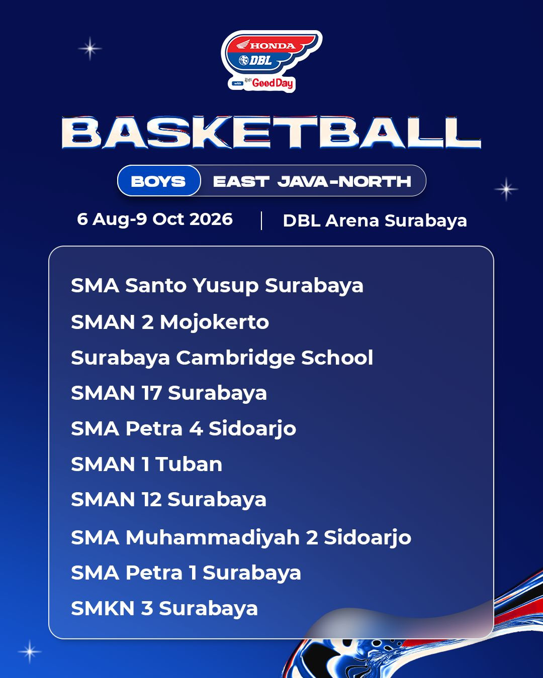 Daftar tim putra