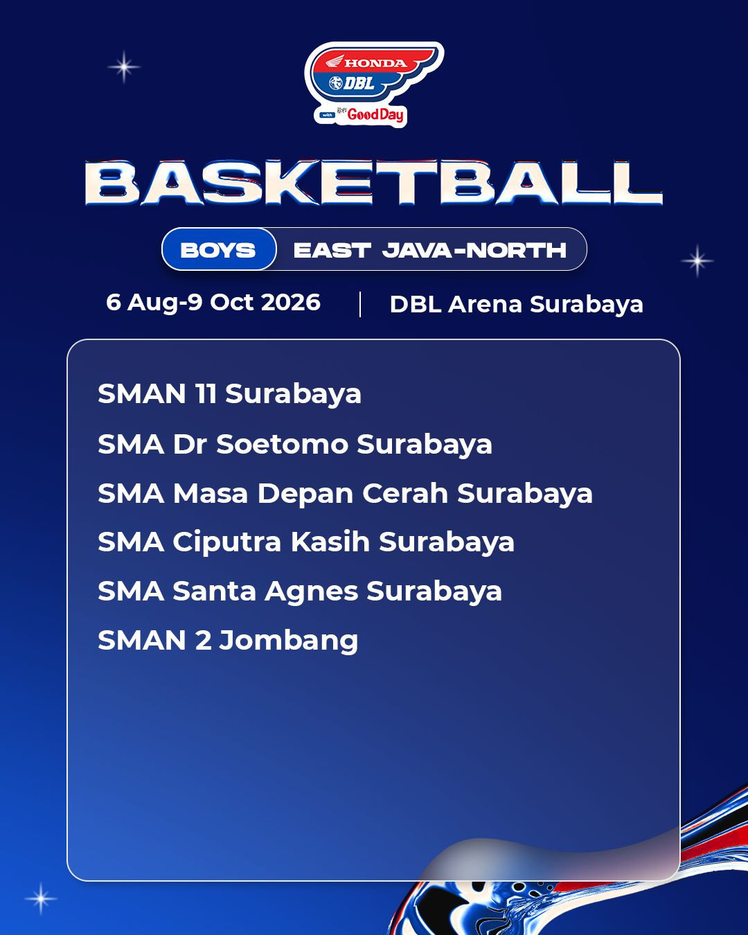 Daftar tim putra