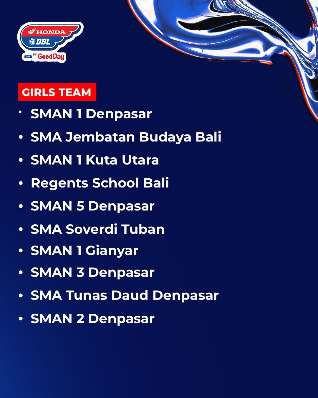 Daftar Tim Prioritas DBL Bali 2026
