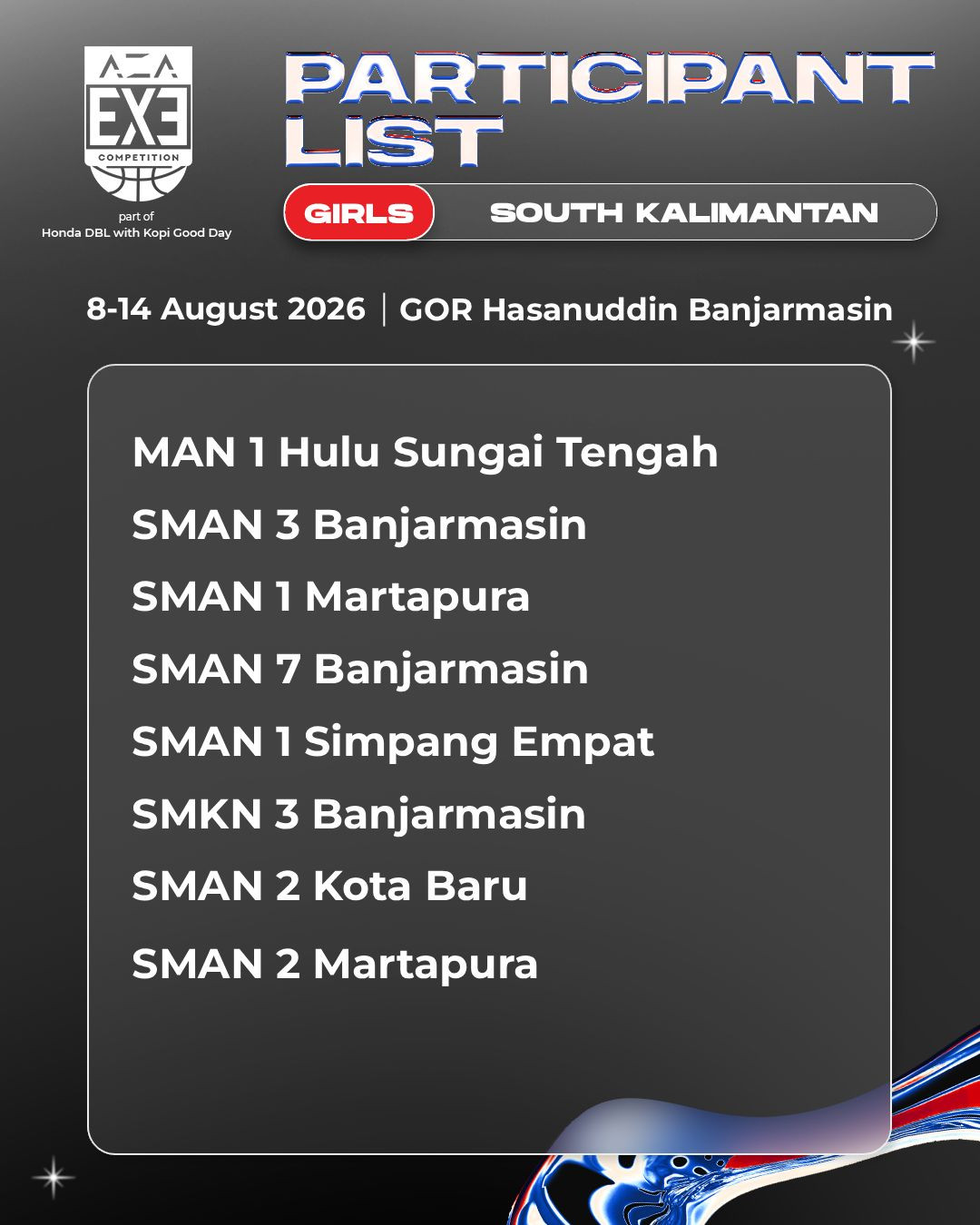 Daftar 3X3 Putri