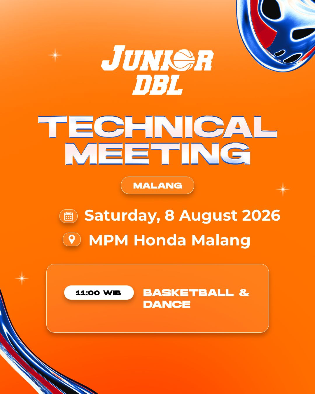 Jadwal TM Junior DBL, Junior Dance Competition, dan Gathering Supporter Malang