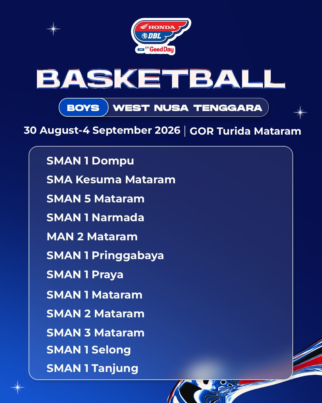 Daftar SEKOLAH DBL MATARAM 2026 PUTRI