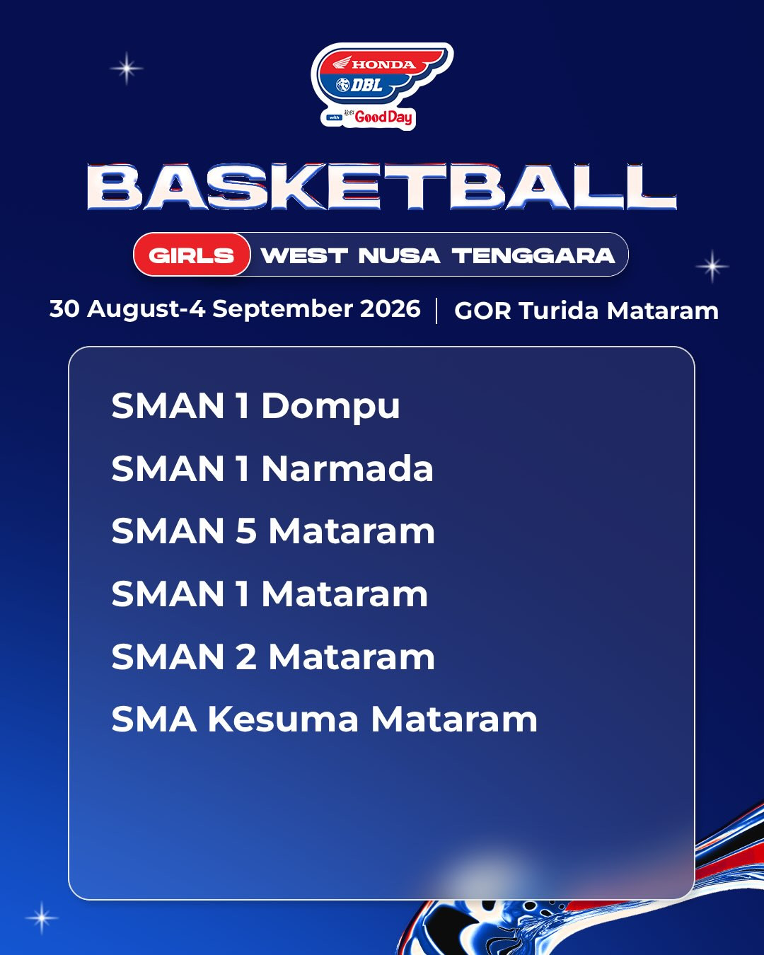 Daftar SEKOLAH DBL MATARAM 2026 PUTRI