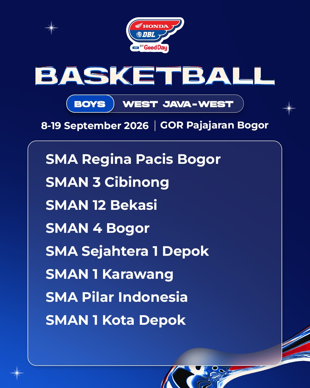 Daftar tim putra
