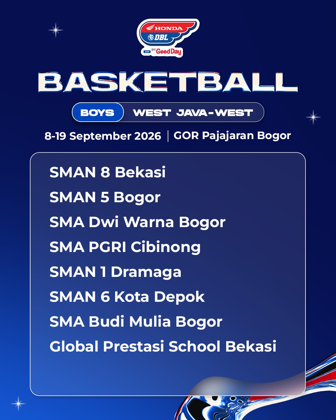 Daftar tim putra