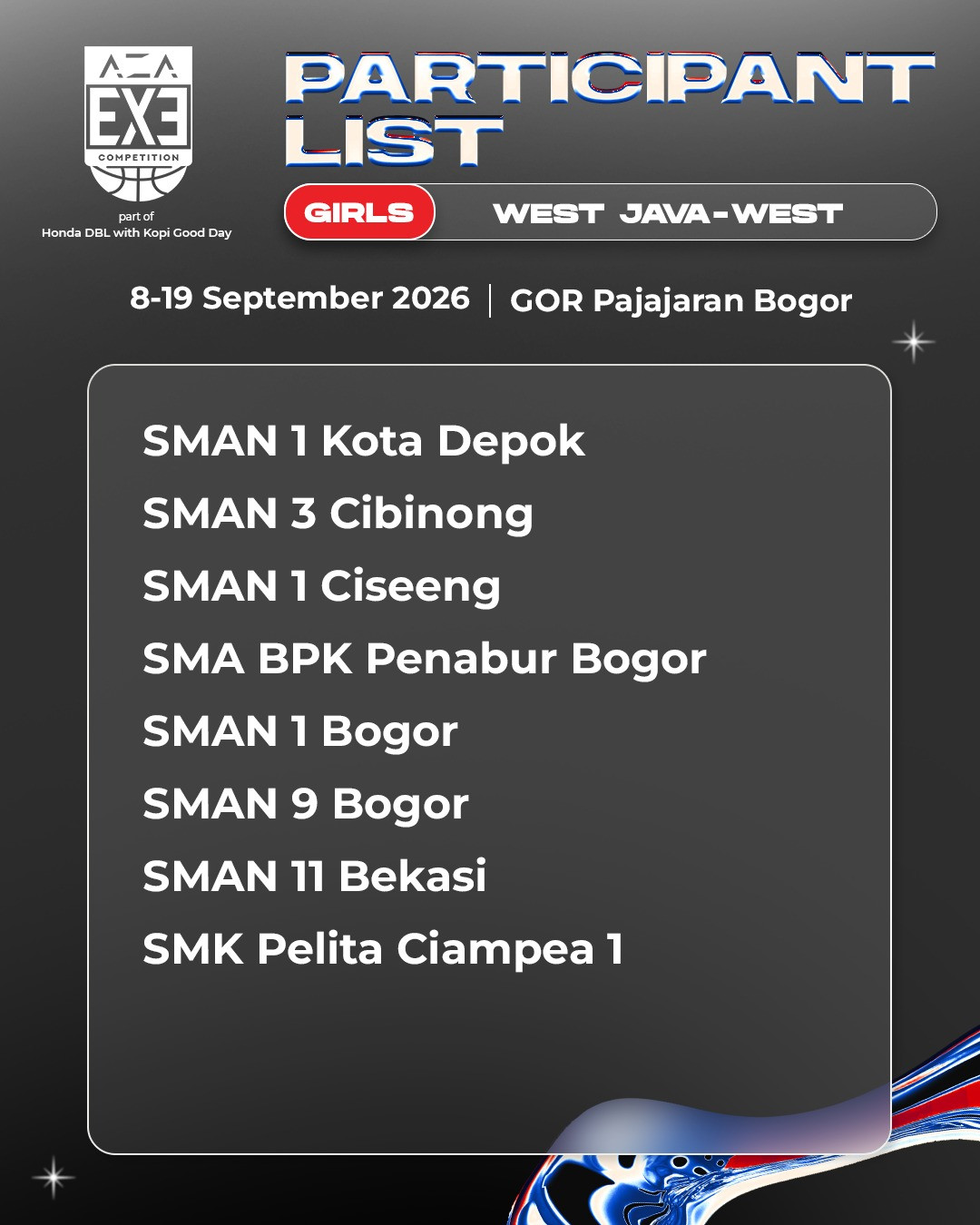 Daftar tim putri