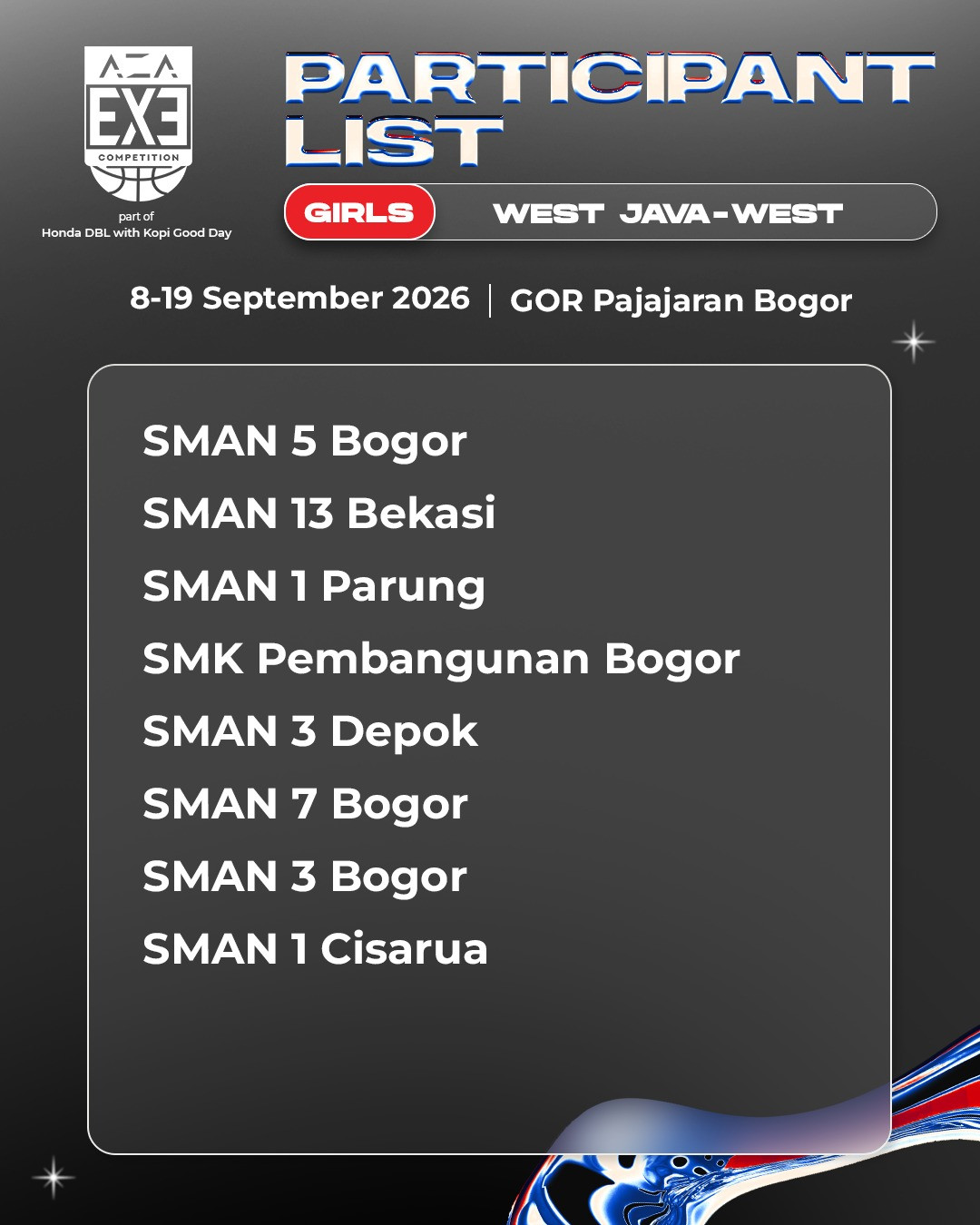 Daftar tim putri
