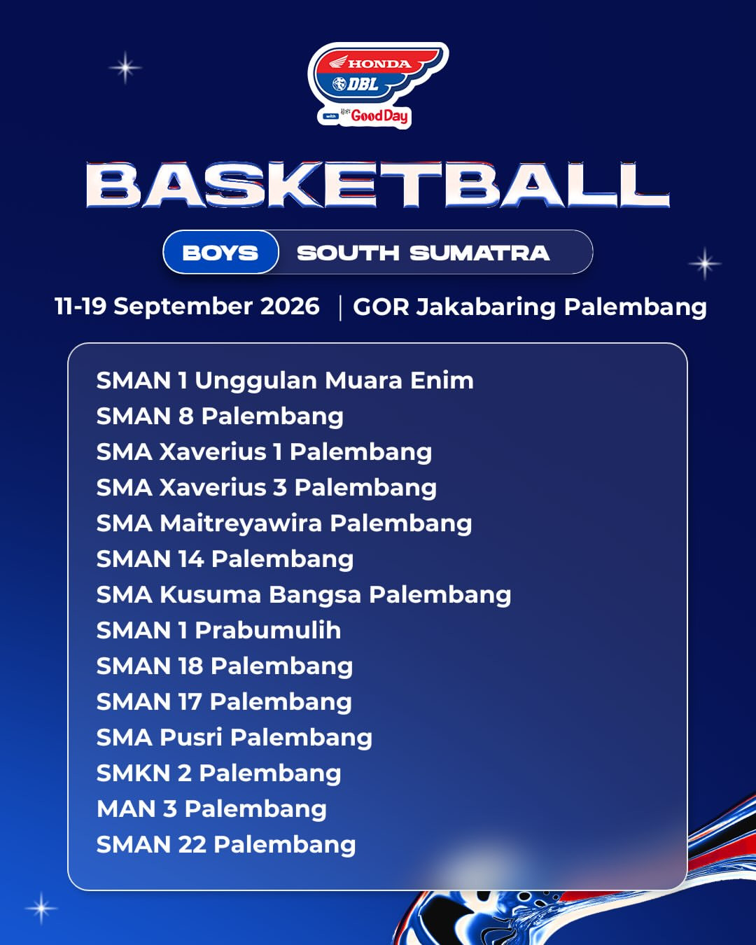 Dbl south sumatra 2026