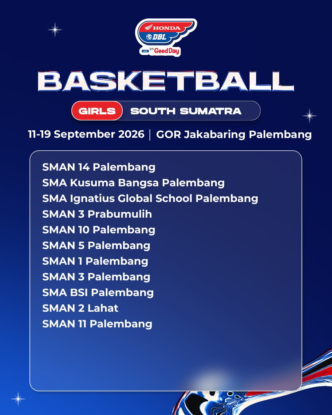 Dbl south sumatra 2026