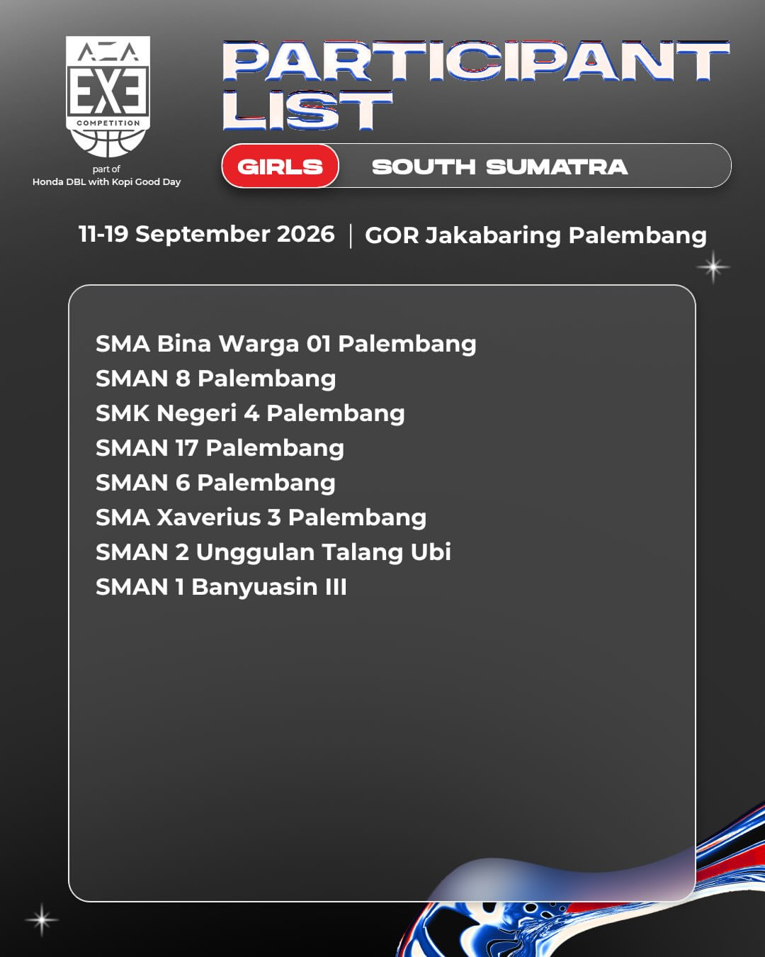 Aza 3x3 competition 2026 south sumatra