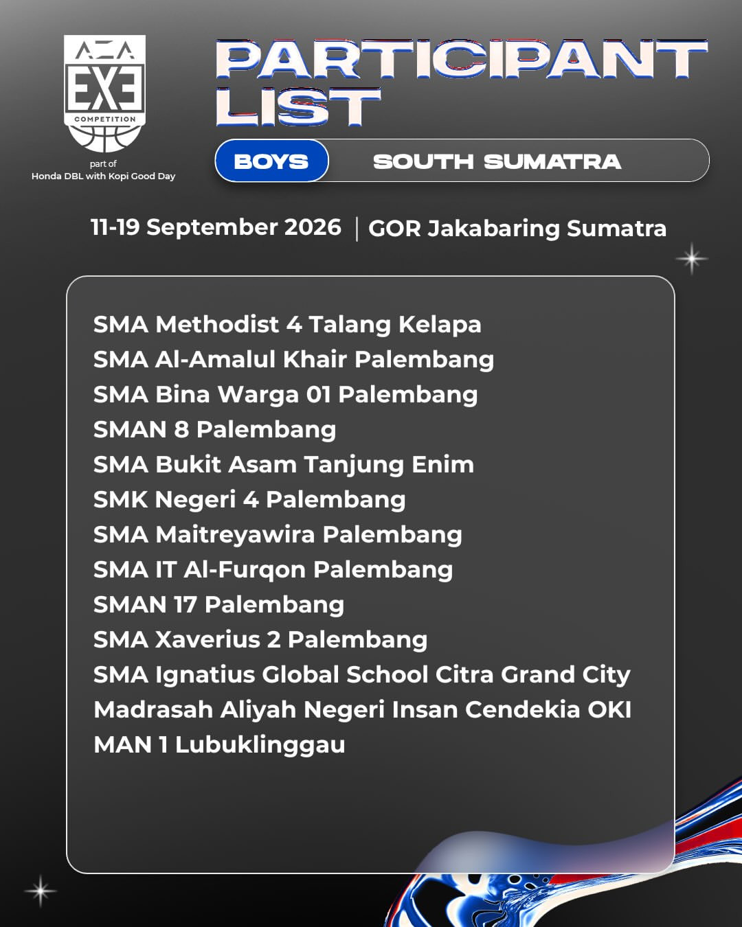 Aza 3x3 competition 2026 south sumatra