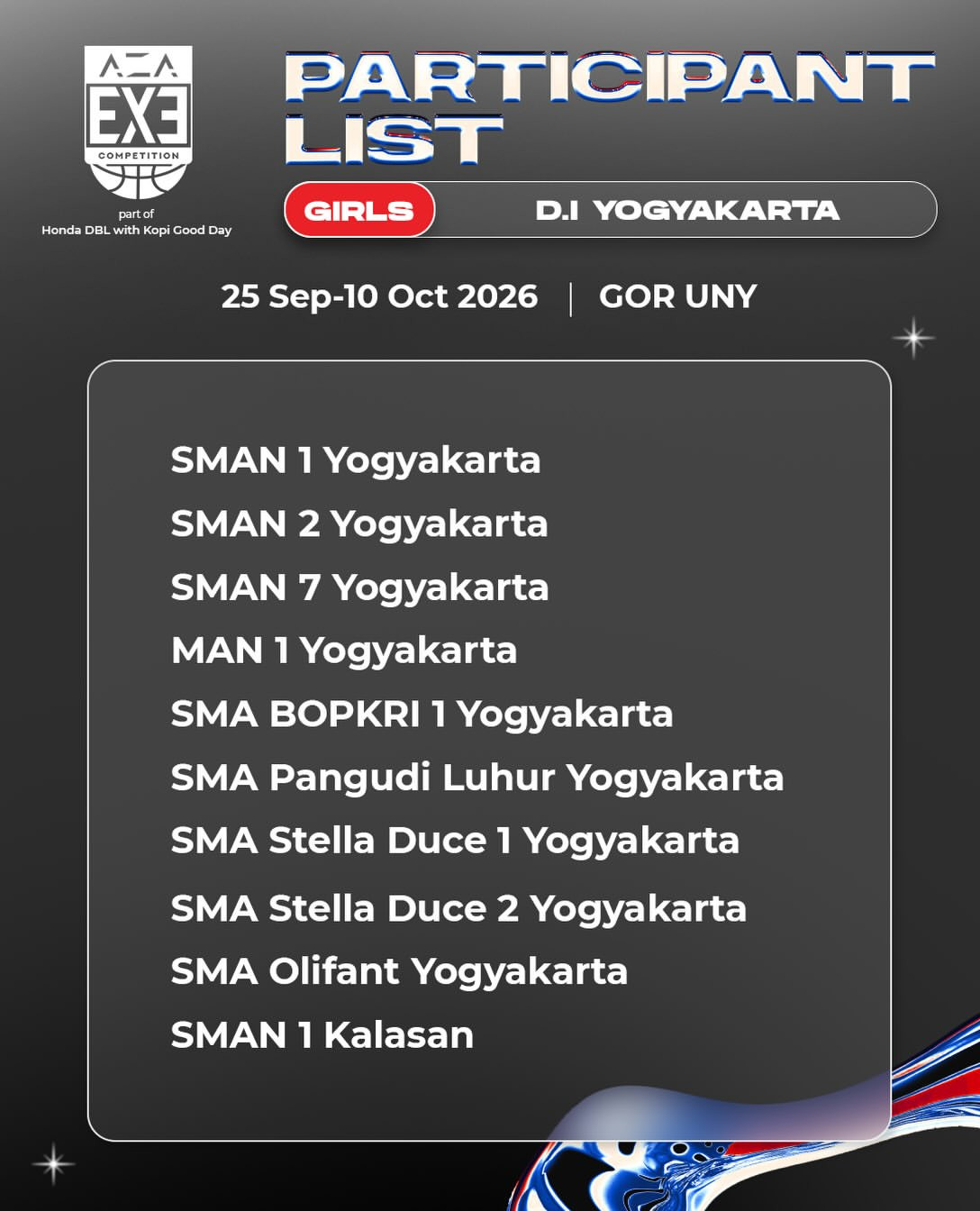 Daftar tim putri