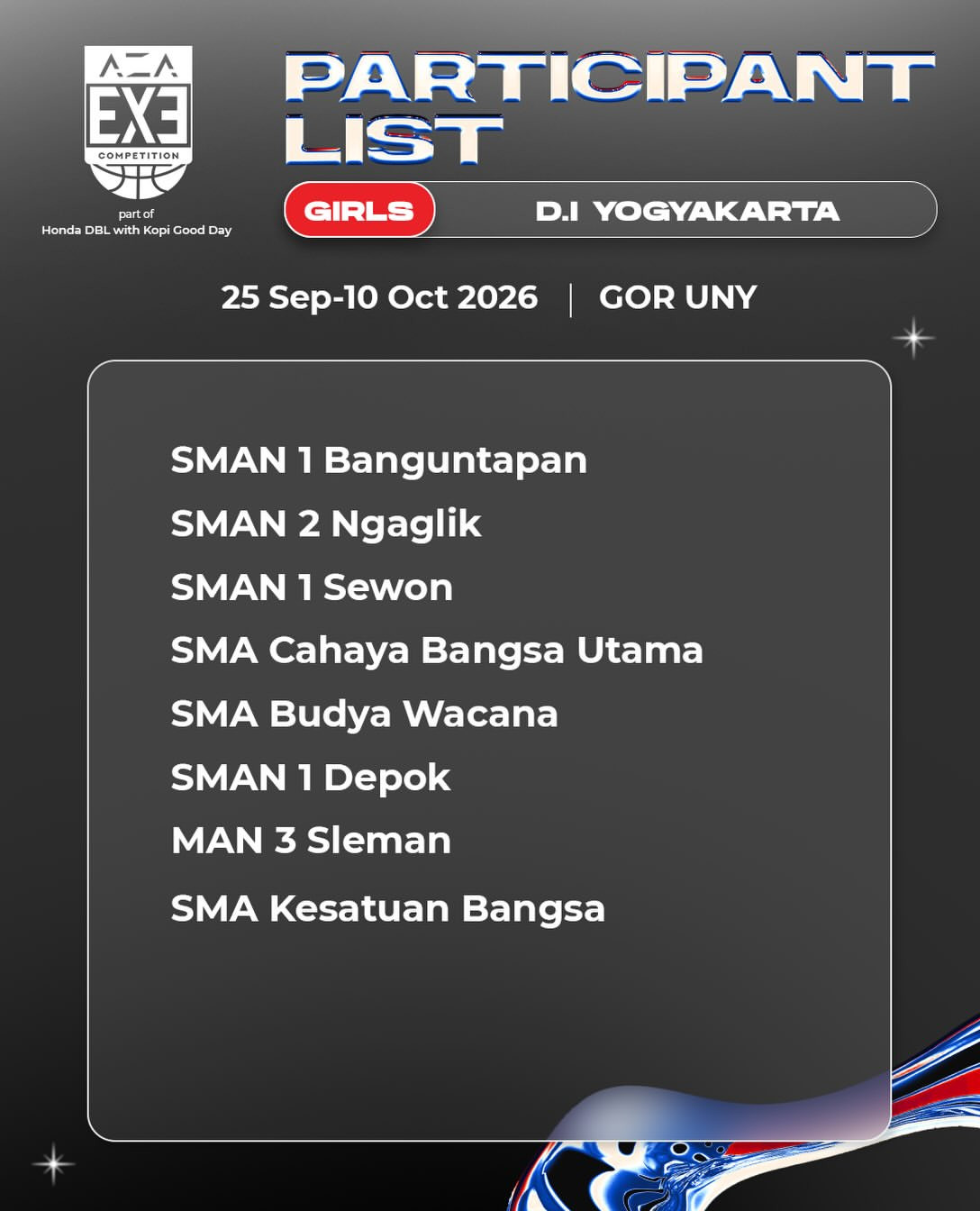 Daftar tim putri