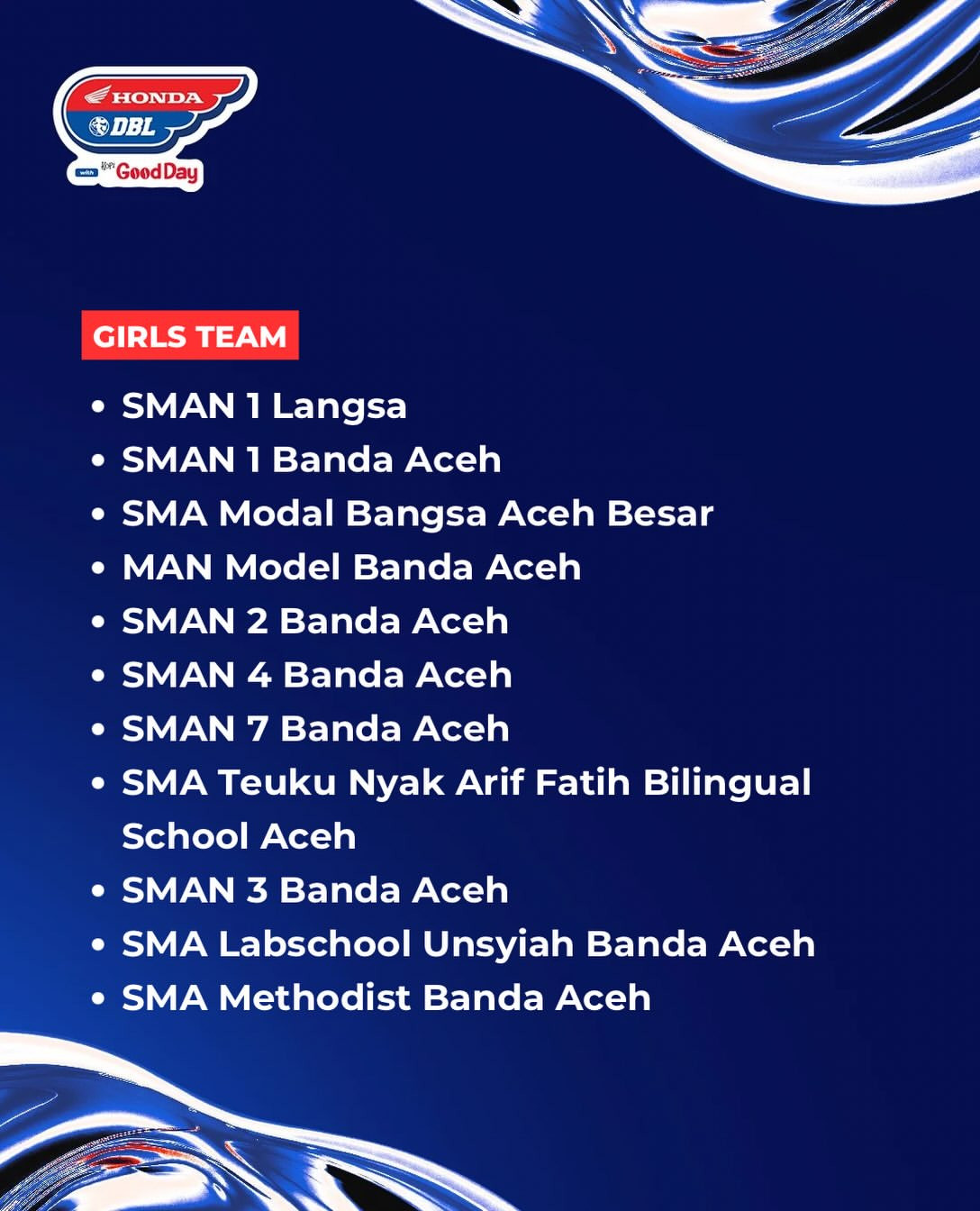tim prioritas putri dbl aceh